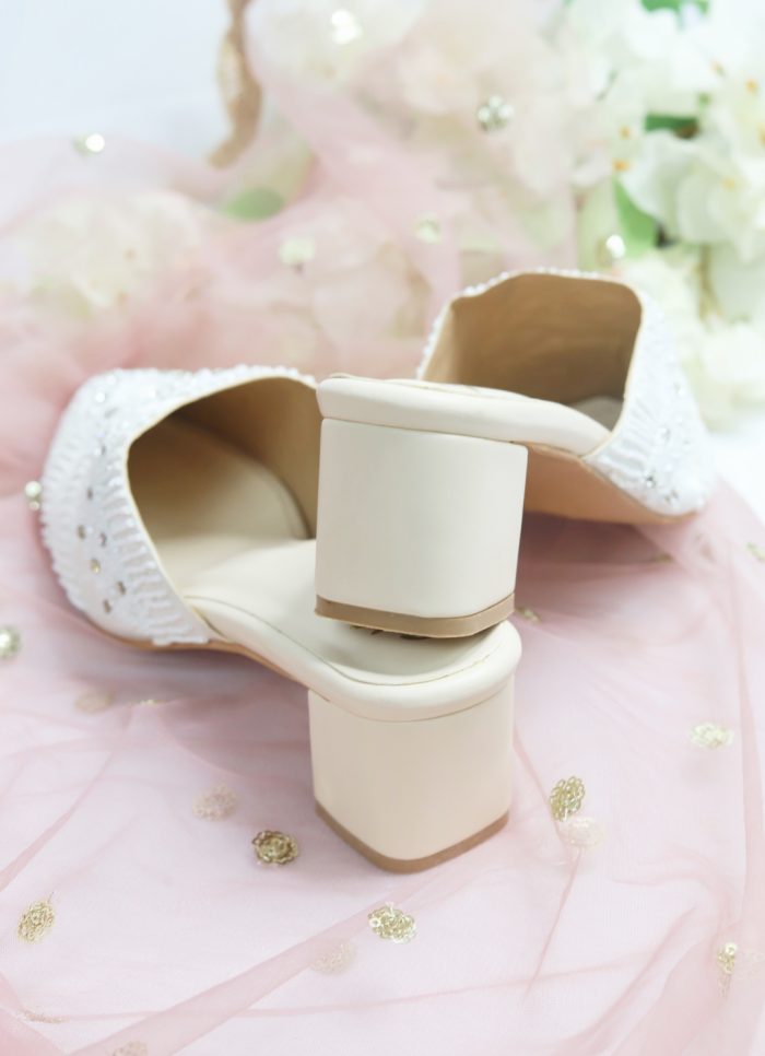 Mina Heel2 | White Heel